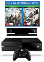 Xbox One 500GB Console + Kinect + 2 Games
