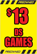 Preowned Sale - DS - $13 Games - Nintendo DS